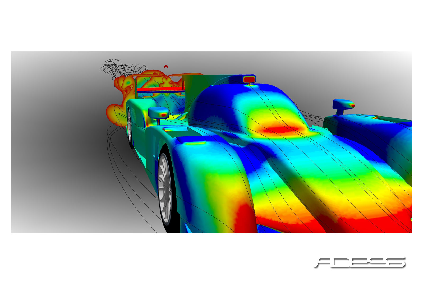 Static pressure distribution and wake behind a Le Mans Prototype